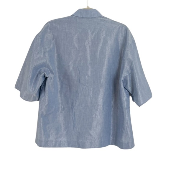 AKRIS Punto Short Sleeve Button Down Shirt Size 8 - Picture 2 of 2